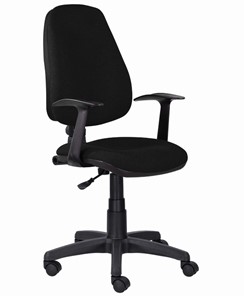 Кресло офисное Brabix Comfort MG-321, регулируемая эргономичная спинка, ткань, черное в Муравленко
