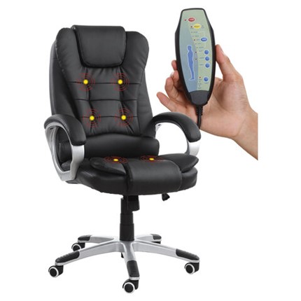 Офисное кресло BRABIX "Comfort MS-003", 6 массажных модулей, экокожа, черное, 532521 в Лабытнанги - изображение