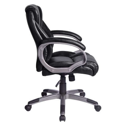 Кресло компьютерное BRABIX "Eldorado EX-504", экокожа, черное, 530874 в Салехарде - изображение 1