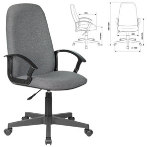 Компьютерное кресло Brabix Element EX-289 (ткань, серое) 532093 в Салехарде - предосмотр 8