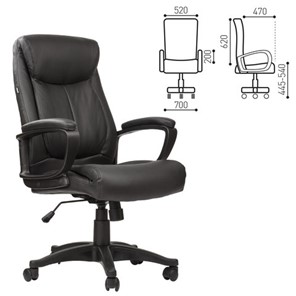 Офисное кресло BRABIX "Enter EX-511", экокожа, черное, 530859 в Салехарде - предосмотр 1