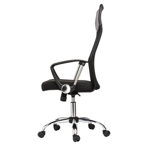 Кресло офисное BRABIX "Flash MG-302", с подлокотниками, хром, черное, 530867 в Надыме - предосмотр 4