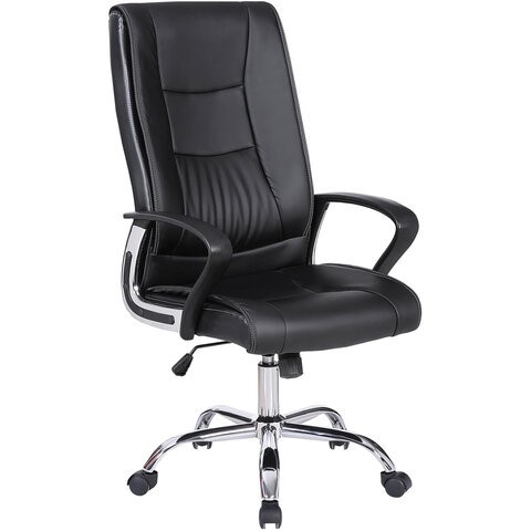 Офисное кресло Brabix Forward EX-570 (хром, экокожа, черное) 531837 в Салехарде - изображение 9