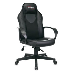 Офисное кресло Brabix BRABIX "Game GM-017", экокожа/ткань, черное, 532641, GM-017_532641 в Лабытнанги