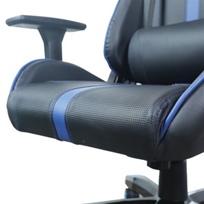 Офисное кресло BRABIX "GT Carbon GM-120", две подушки, экокожа, черное/синее, 531930 в Салехарде - предосмотр 11