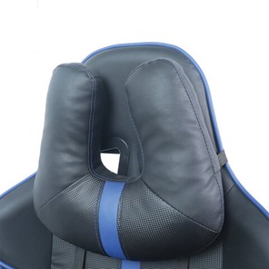 Офисное кресло BRABIX "GT Carbon GM-120", две подушки, экокожа, черное/синее, 531930 в Салехарде - предосмотр 8