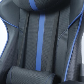 Офисное кресло BRABIX "GT Carbon GM-120", две подушки, экокожа, черное/синее, 531930 в Салехарде - предосмотр 9