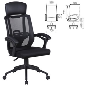 Кресло компьютерное Brabix Nexus ER-401 (с подлокотниками, черное) 531835 в Салехарде - предосмотр 10