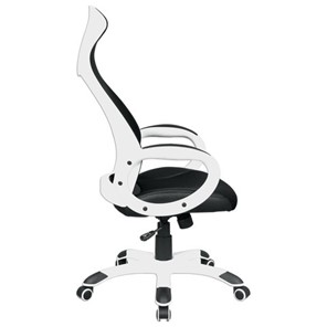 Офисное кресло Brabix Premium Genesis EX-517 (пластик белый, ткань/экокожа/сетка черная) 531573 в Салехарде - предосмотр 2