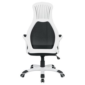 Офисное кресло Brabix Premium Genesis EX-517 (пластик белый, ткань/экокожа/сетка черная) 531573 в Салехарде - предосмотр 4