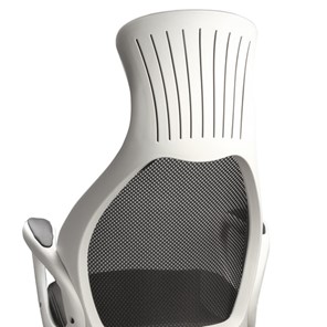 Офисное кресло Brabix Premium Genesis EX-517 (пластик белый, ткань/экокожа/сетка черная) 531573 в Салехарде - предосмотр 7