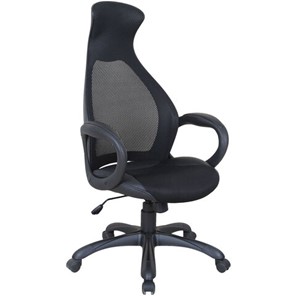 Кресло компьютерное Brabix Premium Genesis EX-517 (пластик черный, ткань/экокожа/сетка черная)   531574 в Губкинском