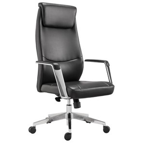 Офисное кресло BRABIX PREMIUM "Jazz EX-757", синхромеханизм, алюминий, экокожа, черное, 532489 в Лабытнанги