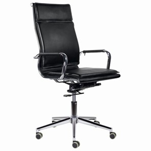 Офисное кресло BRABIX PREMIUM "Kayman EX-532", экокожа, хром, черное, 532543 в Новом Уренгое