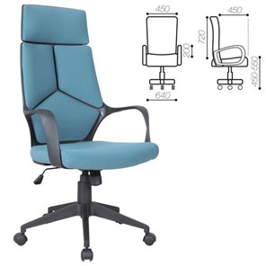 Кресло офисное Brabix Premium Prime EX-515 (ткань, голубое) 531568 в Салехарде - предосмотр 1