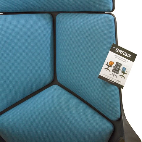 Кресло офисное Brabix Premium Prime EX-515 (ткань, голубое) 531568 в Салехарде - изображение 6