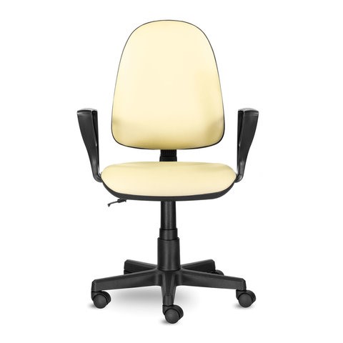 Офисное кресло Brabix Prestige Ergo MG-311 (регулируемая эргономичная спинка, кожзам, бежевое) 531878 в Тарко-Сале - изображение 5