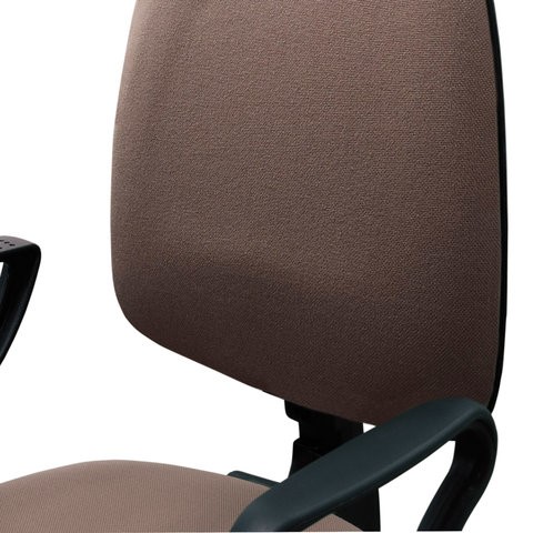 Кресло компьютерное Brabix Prestige Ergo MG-311 (регулируемая эргономичная спинка, ткань, коричневое) 531875 в Надыме - изображение 4