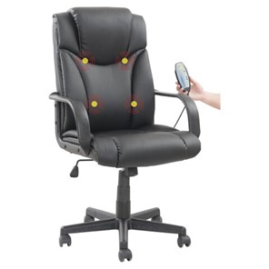 Офисное кресло BRABIX "Relax MS-001", 4 массажных модуля, экокожа, черное, 532519 в Новом Уренгое