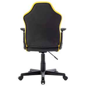 Кресло компьютерное BRABIX "Shark GM-203", экокожа, черное/желтое, 532514 в Лабытнанги - предосмотр 3