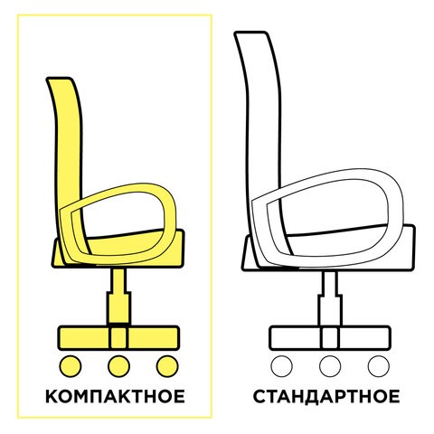 Офисное кресло Brabix Smart MG-313 (без подлокотников, комбинированное, черное/оранжевое) 531844 в Тарко-Сале - изображение 10