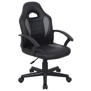 Офисное кресло BRABIX "Spark GM-201", экокожа, черное/серое, 532504 в Ноябрьске