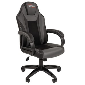 Офисное кресло Brabix BRABIX "Tanto GM-171", TW/экокожа, черное/серое, 532574, 7083502 в Лабытнанги