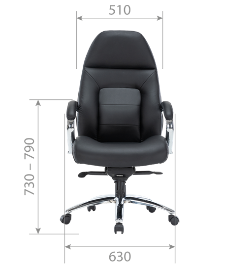 Офисное кресло CH791 экокожа черная в Салехарде - изображение 3