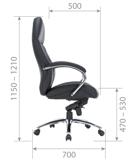 Офисное кресло CH791 экокожа черная в Надыме - изображение 4