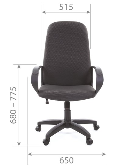 Кресло компьютерное CHAIRMAN 279 JP15-1 черно-серый в Салехарде - изображение 4