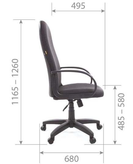 Офисное кресло CHAIRMAN 279 JP15-2, цвет черный в Салехарде - изображение 5