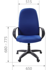 Кресло компьютерное CHAIRMAN 279 TW 11, цвет черный в Салехарде - предосмотр 4