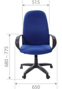 Компьютерное кресло CHAIRMAN 279 TW 12, цвет серый в Салехарде - предосмотр 4