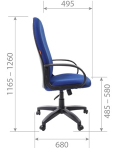 Компьютерное кресло CHAIRMAN 279 TW 12, цвет серый в Салехарде - предосмотр 5