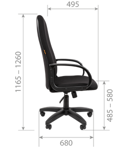 Компьютерное кресло CHAIRMAN 279T, ткань Т-08 черный в Тарко-Сале - предосмотр 4