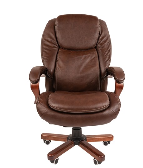 Офисное кресло CHAIRMAN 408, коричневый в Салехарде - изображение 1