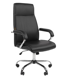 Кресло компьютерное CHAIRMAN 425 экокожа черная в Надыме