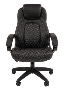 Офисное кресло CHAIRMAN 432, экокожа, цвет черный в Салехарде - предосмотр 4