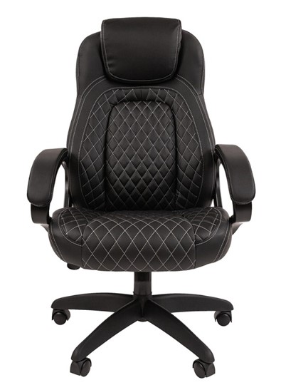 Офисное кресло CHAIRMAN 432, экокожа, цвет черный в Салехарде - изображение 4