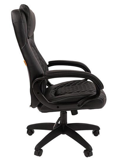 Офисное кресло CHAIRMAN 432, экокожа, цвет черный в Салехарде - изображение 5