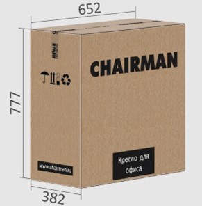 Офисное кресло CHAIRMAN 432, экокожа, цвет черный в Салехарде - предосмотр 6