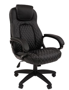 Офисное кресло CHAIRMAN 432, экокожа, цвет черный в Салехарде - предосмотр 3
