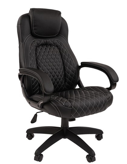 Офисное кресло CHAIRMAN 432, экокожа, цвет черный в Салехарде - изображение 3