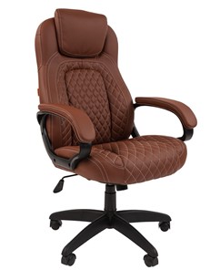 Кресло офисное CHAIRMAN 432, экокожа, цвет коричневый в Салехарде - предосмотр 1