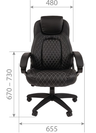 Кресло офисное CHAIRMAN 432, экокожа, цвет коричневый в Салехарде - изображение 5