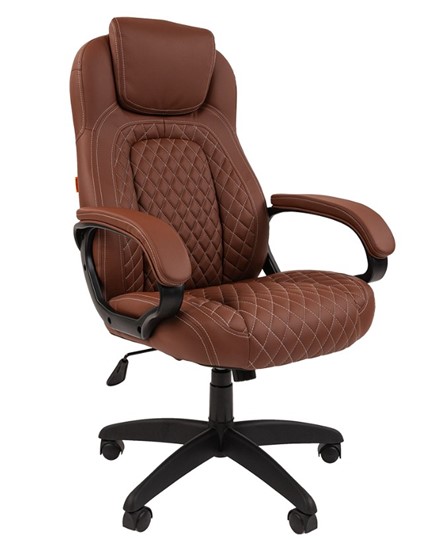 Кресло офисное CHAIRMAN 432, экокожа, цвет коричневый в Салехарде - изображение 1