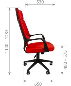 Офисное кресло CHAIRMAN 525, черное в Салехарде - предосмотр 2