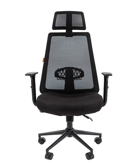 Кресло компьютерное CHAIRMAN 535 BLACK Сетчатый акрил черный / Полиэстер черный в Салехарде - изображение 1