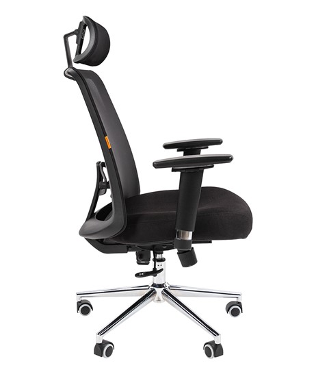 Кресло офисное CHAIRMAN 535 LUX сетчатый акрил черный / полиэстер черный в Салехарде - изображение 2