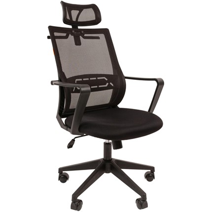 Кресло CHAIRMAN 545 сетка/ткань черный в Надыме - изображение